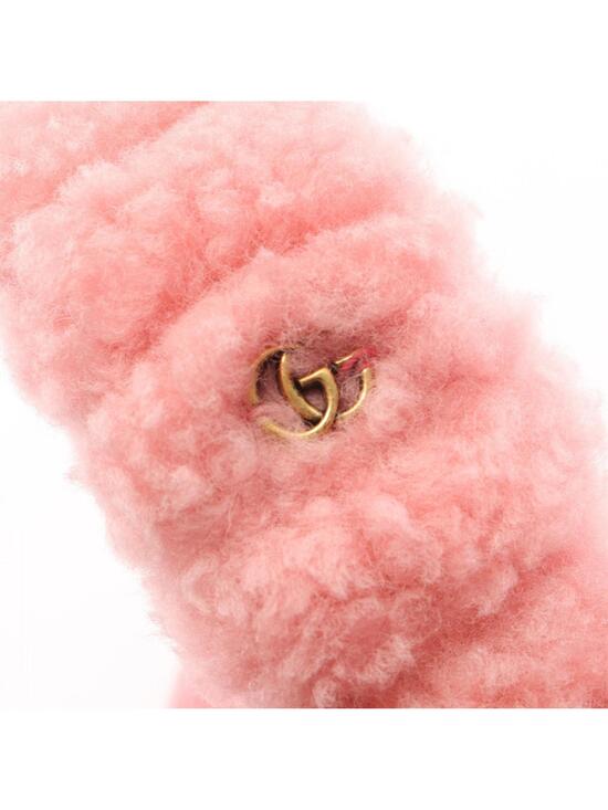 Gucci Double G Earmuffs Shearing Pink #293997G35B